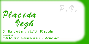 placida vegh business card
